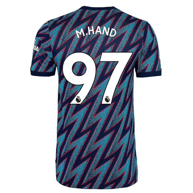 Hombre Fútbol Camiseta Ismail Oulad M'hand #97 Azul Negro 3ª Equipación 2021/22 La Camisa Chile