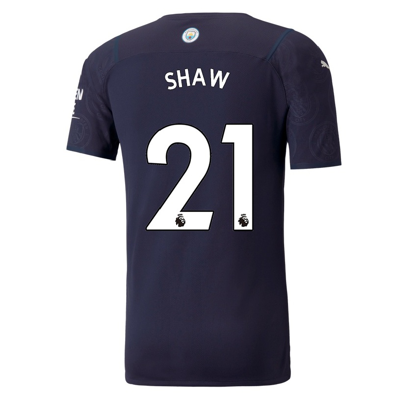 Hombre Fútbol Camiseta Khadija Shaw #21 Azul Oscuro 3ª Equipación 2021/22 La Camisa Chile
