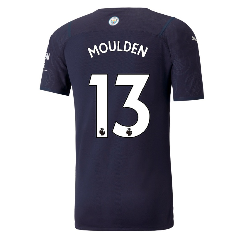 Hombre Fútbol Camiseta Louie Moulden #13 Azul Oscuro 3ª Equipación 2021/22 La Camisa Chile