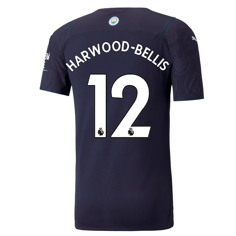 Hombre Fútbol Camiseta Taylor Harwood-bellis #12 Azul Oscuro 3ª Equipación 2021/22 La Camisa Chile