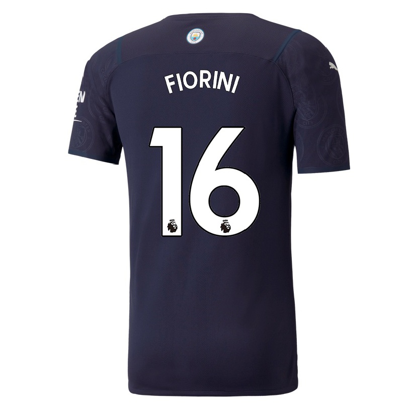 Hombre Fútbol Camiseta Lewis Fiorini #16 Azul Oscuro 3ª Equipación 2021/22 La Camisa Chile