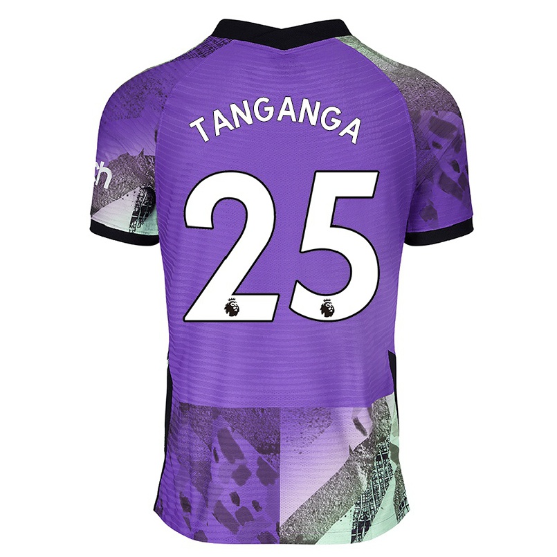 Hombre Fútbol Camiseta Japhet Tanganga #25 Violeta 3ª Equipación 2021/22 La Camisa Chile
