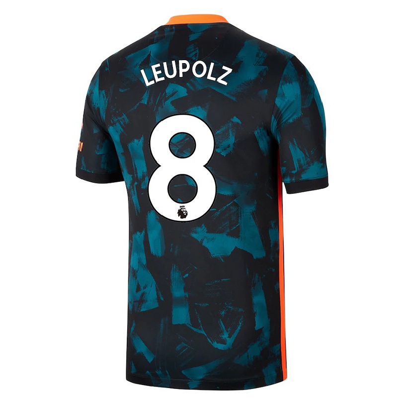 Hombre Fútbol Camiseta Melanie Leupolz #8 Azul Oscuro 3ª Equipación 2021/22 La Camisa Chile