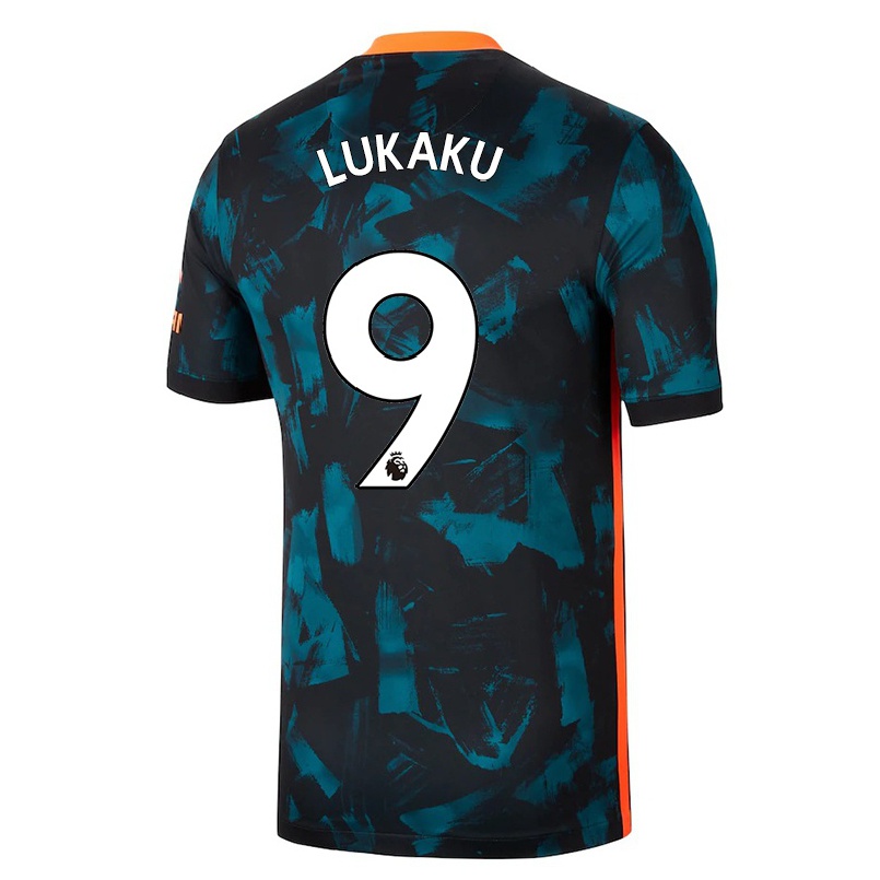 Hombre Fútbol Camiseta Romelu Lukaku #9 Azul Oscuro 3ª Equipación 2021/22 La Camisa Chile