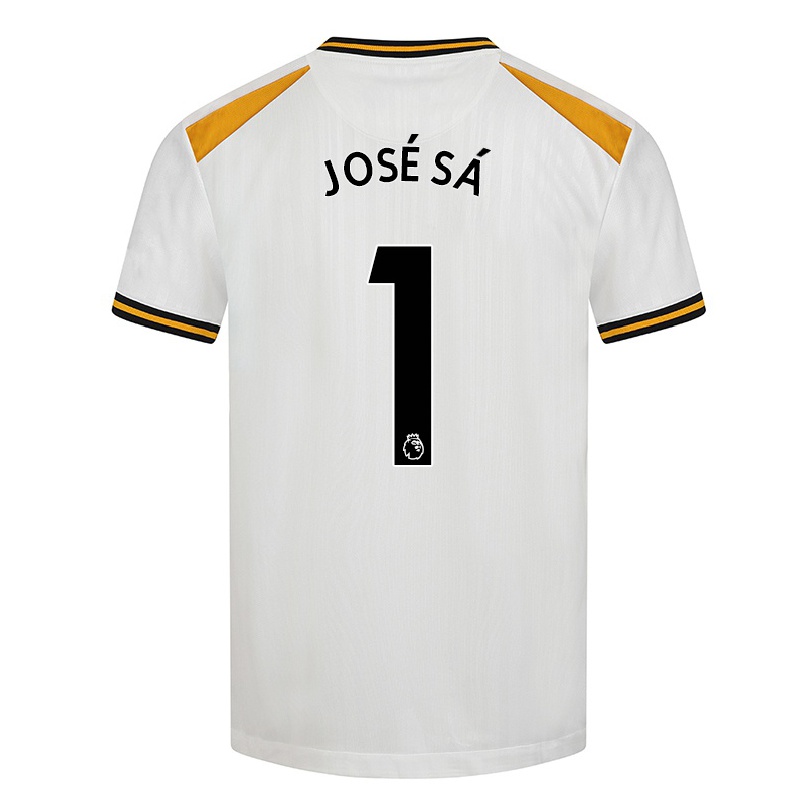 Hombre Fútbol Camiseta Jose Sa #1 Blanco Amarillo 3ª Equipación 2021/22 La Camisa Chile