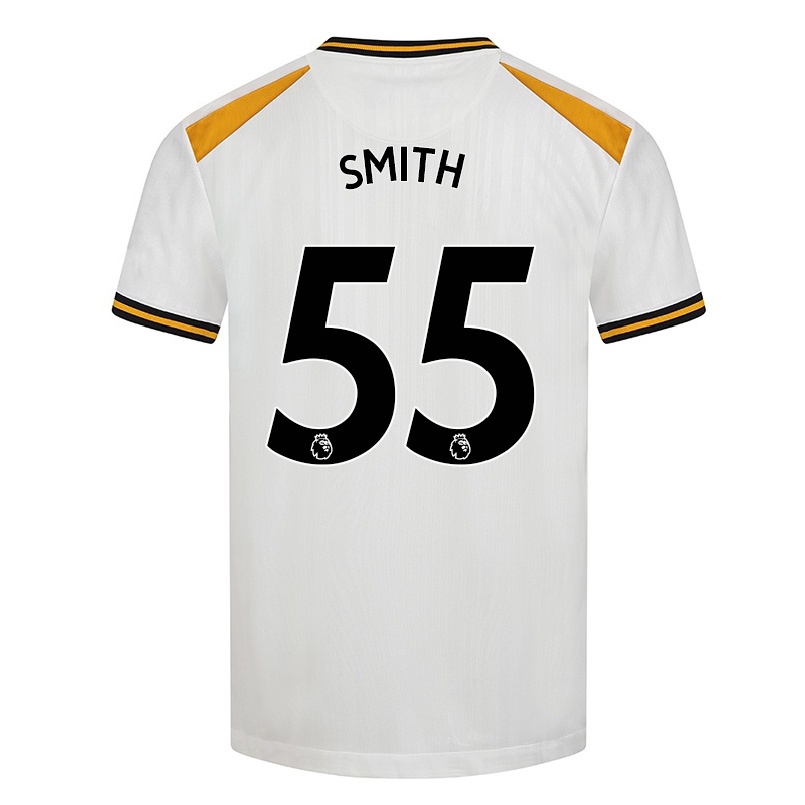 Hombre Fútbol Camiseta Jackson Smith #55 Blanco Amarillo 3ª Equipación 2021/22 La Camisa Chile