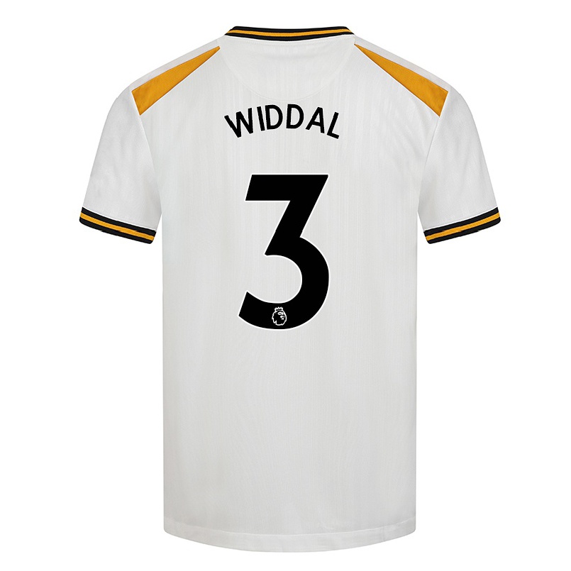 Hombre Fútbol Camiseta Natalie Widdal #3 Blanco Amarillo 3ª Equipación 2021/22 La Camisa Chile