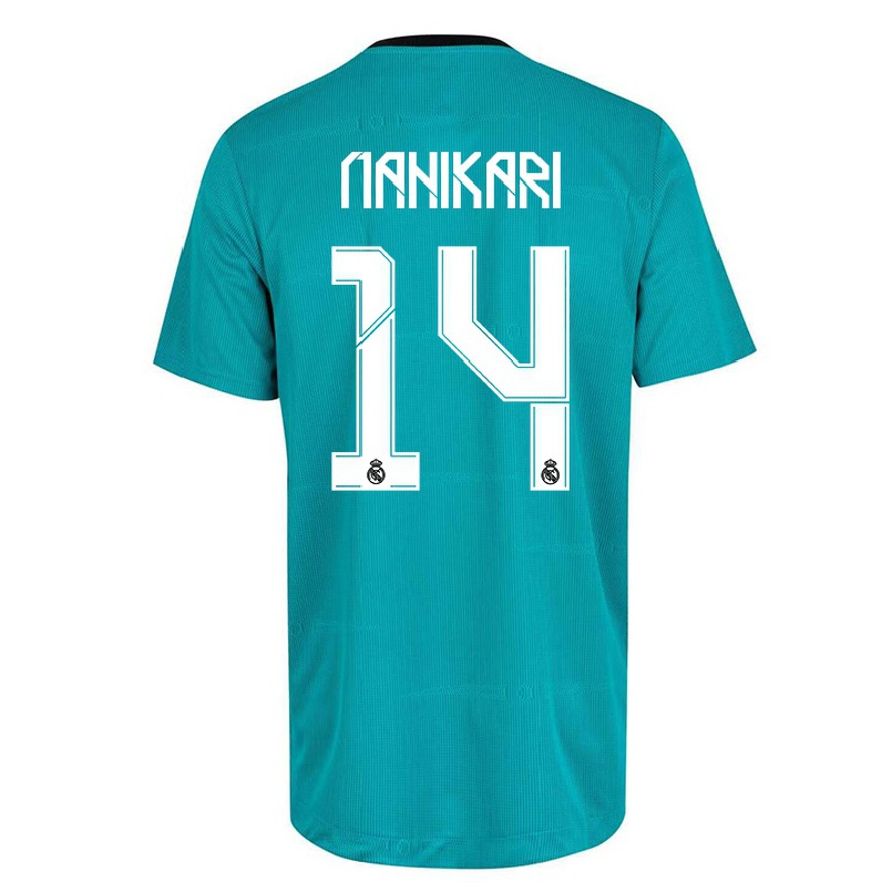 Hombre Fútbol Camiseta Nahikari Garcia #14 Verde Claro 3ª Equipación 2021/22 La Camisa Chile