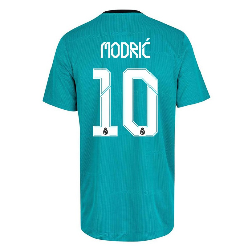 Hombre Fútbol Camiseta Luka Modric #10 Verde Claro 3ª Equipación 2021/22 La Camisa Chile
