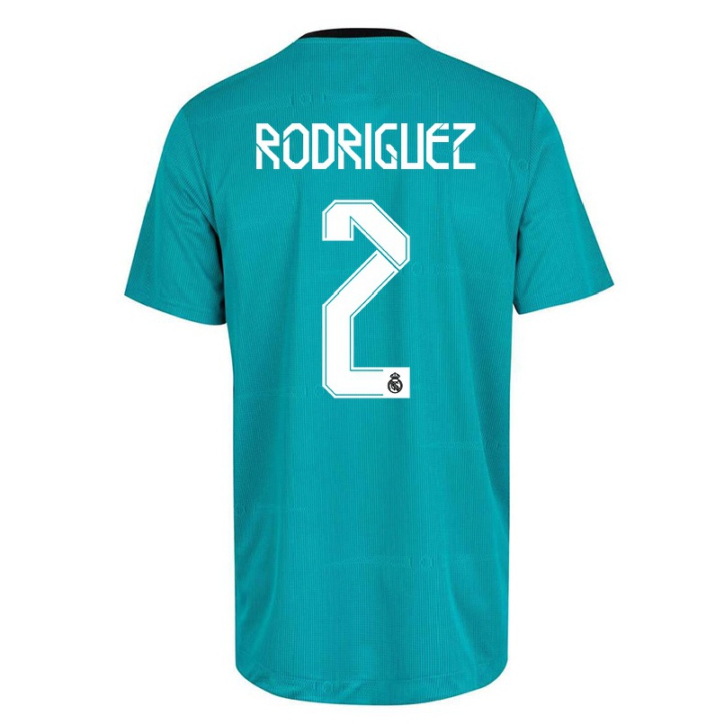 Hombre Fútbol Camiseta Guillem Rodriguez #2 Verde Claro 3ª Equipación 2021/22 La Camisa Chile
