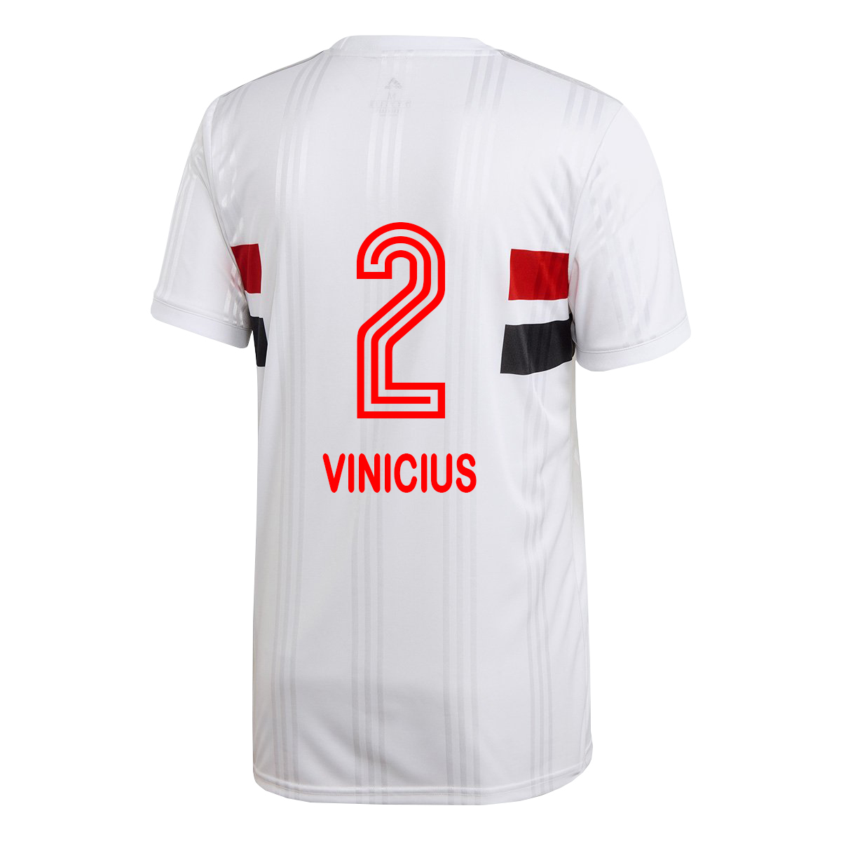 Hombre Fútbol Camiseta Igor Vinicius #2 1ª Equipación Blanco 2020/21 La Camisa Chile