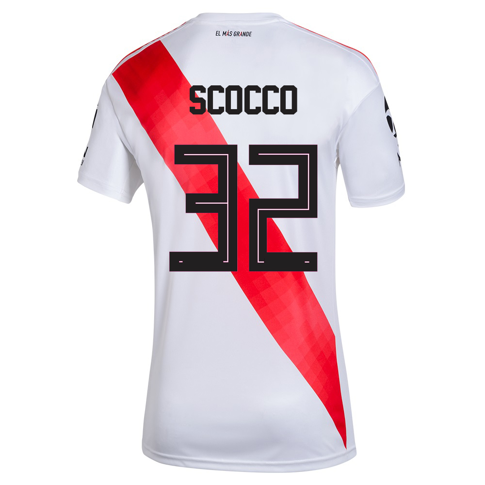 Hombre Fútbol Camiseta Ignacio Scocco #32 1ª Equipación Blanco 2020/21 La Camisa Chile