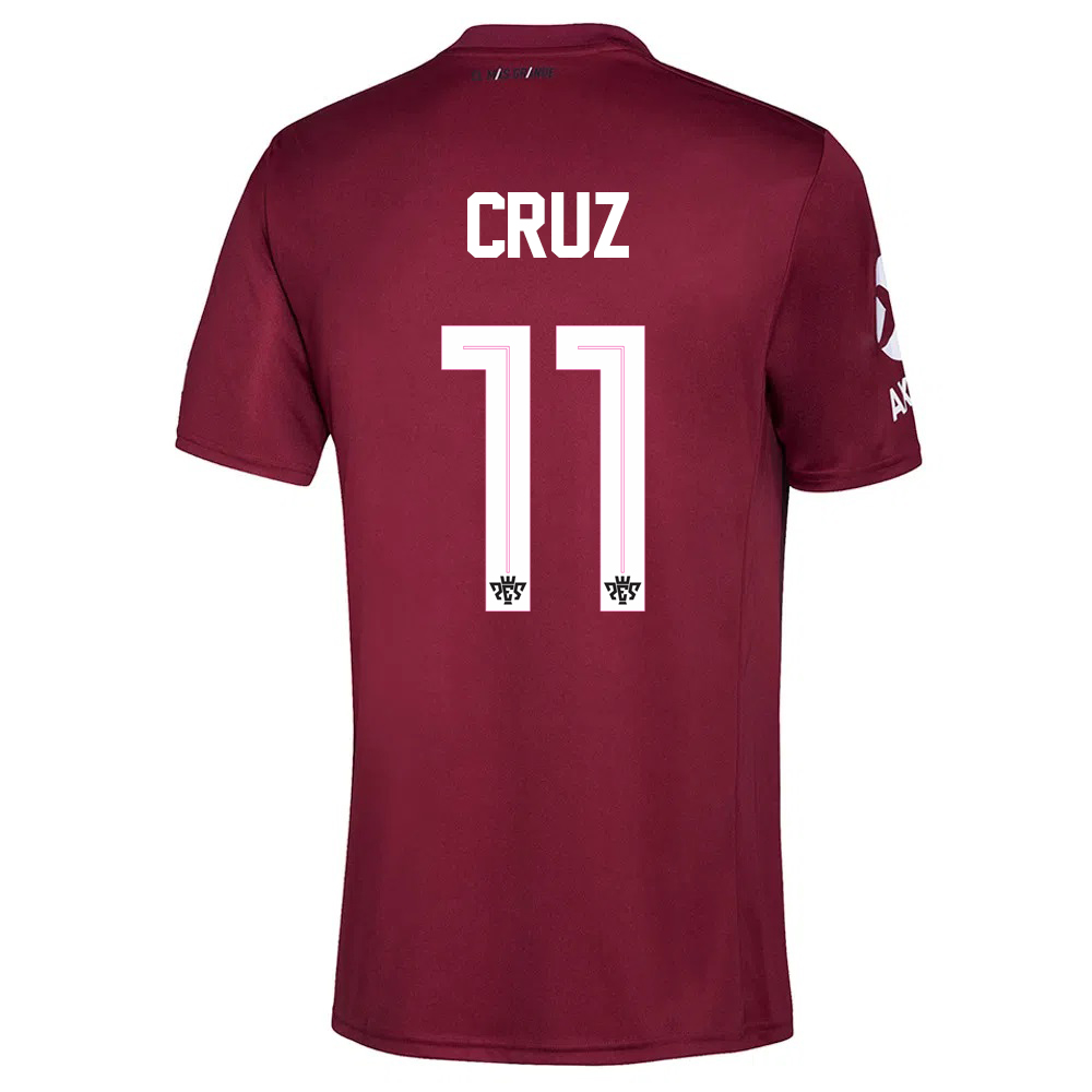 Hombre Fútbol Camiseta Nicolas De La Cruz #11 2ª Equipación Borgoña 2020/21 La Camisa Chile