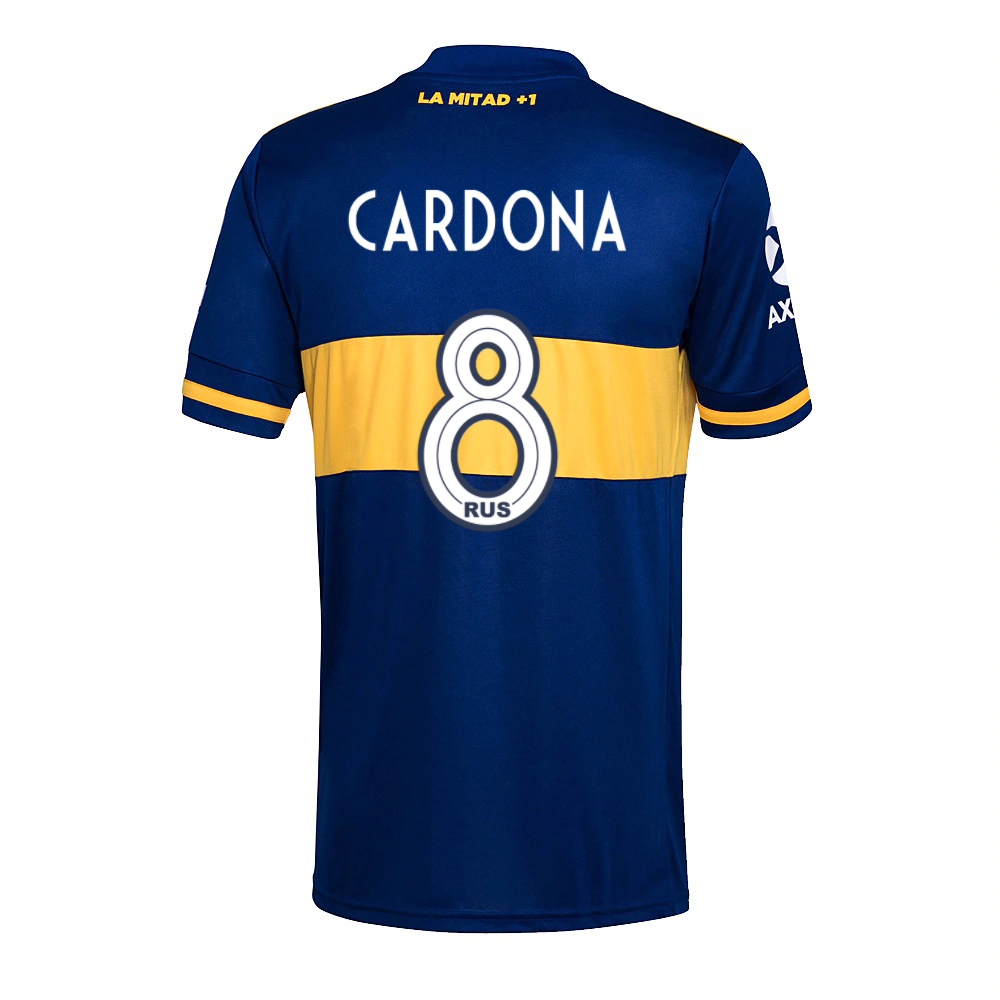 Hombre Fútbol Camiseta Edwin Cardona #8 1ª Equipación Azul Real 2020/21 La Camisa Chile