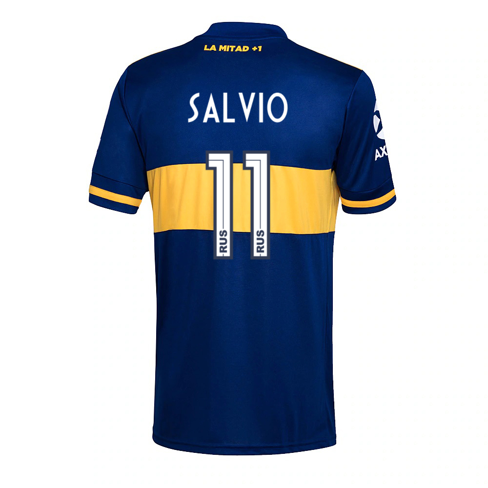 Hombre Fútbol Camiseta Eduardo Salvio #11 1ª Equipación Azul Real 2020/21 La Camisa Chile