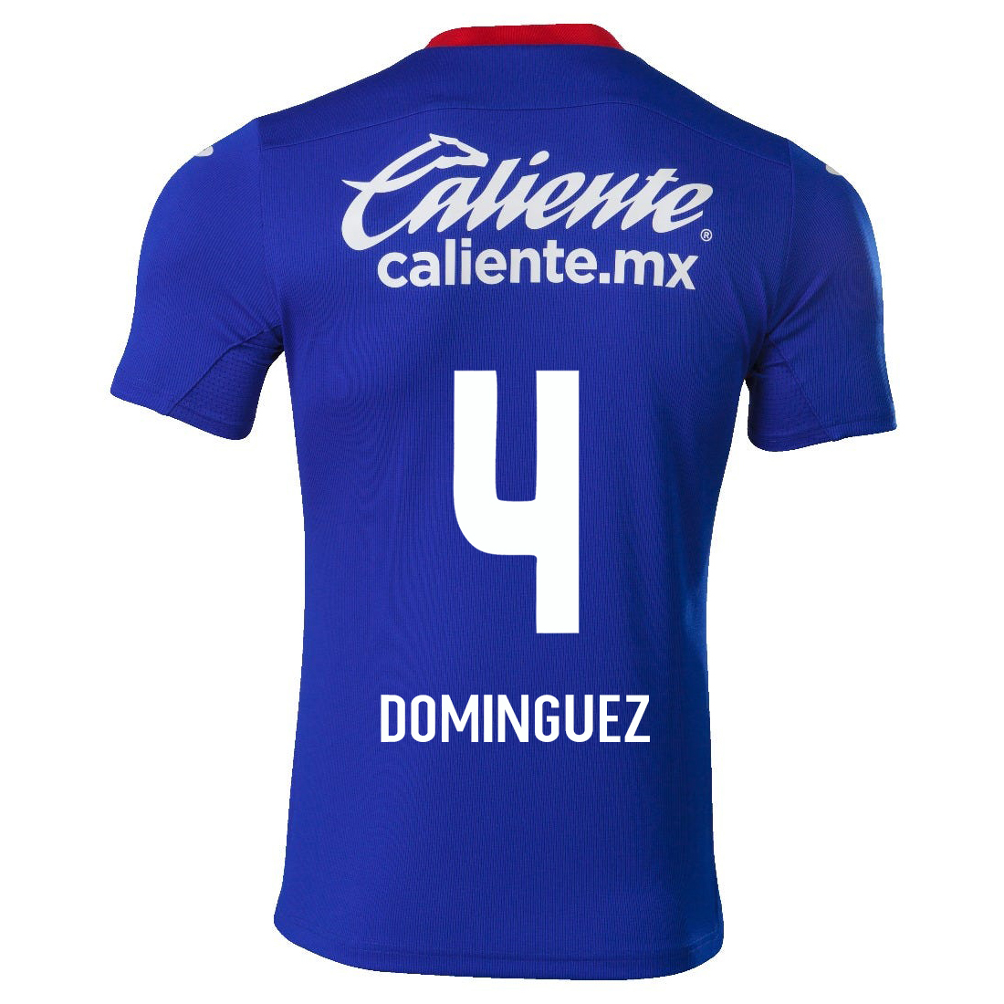 Hombre Fútbol Camiseta Julio Dominguez #4 1ª Equipación Azul Real 2020/21 La Camisa Chile