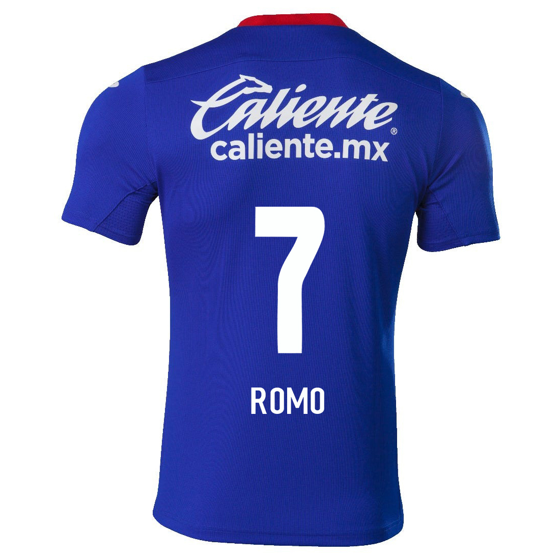 Hombre Fútbol Camiseta Luis Romo #7 1ª Equipación Azul Real 2020/21 La Camisa Chile