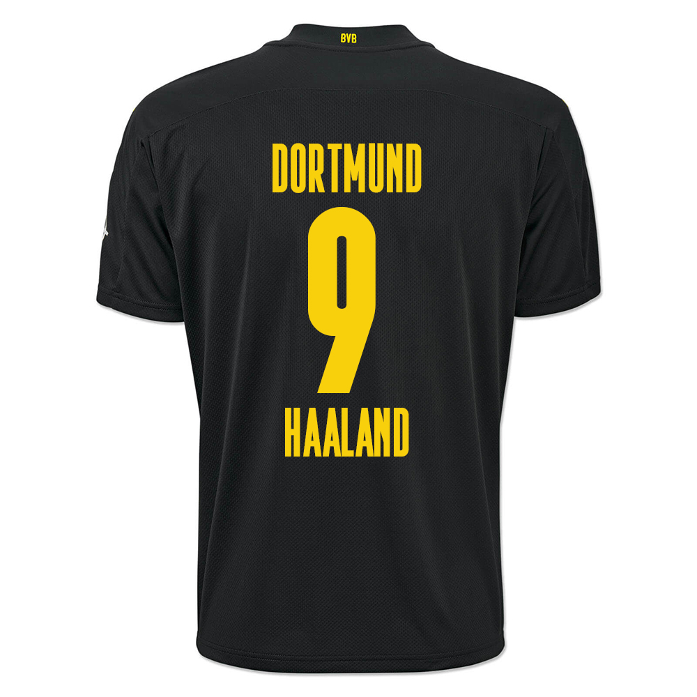 Hombre Fútbol Camiseta Erling Haaland #9 2ª Equipación Negra 2020/21 La  Camisa Chile