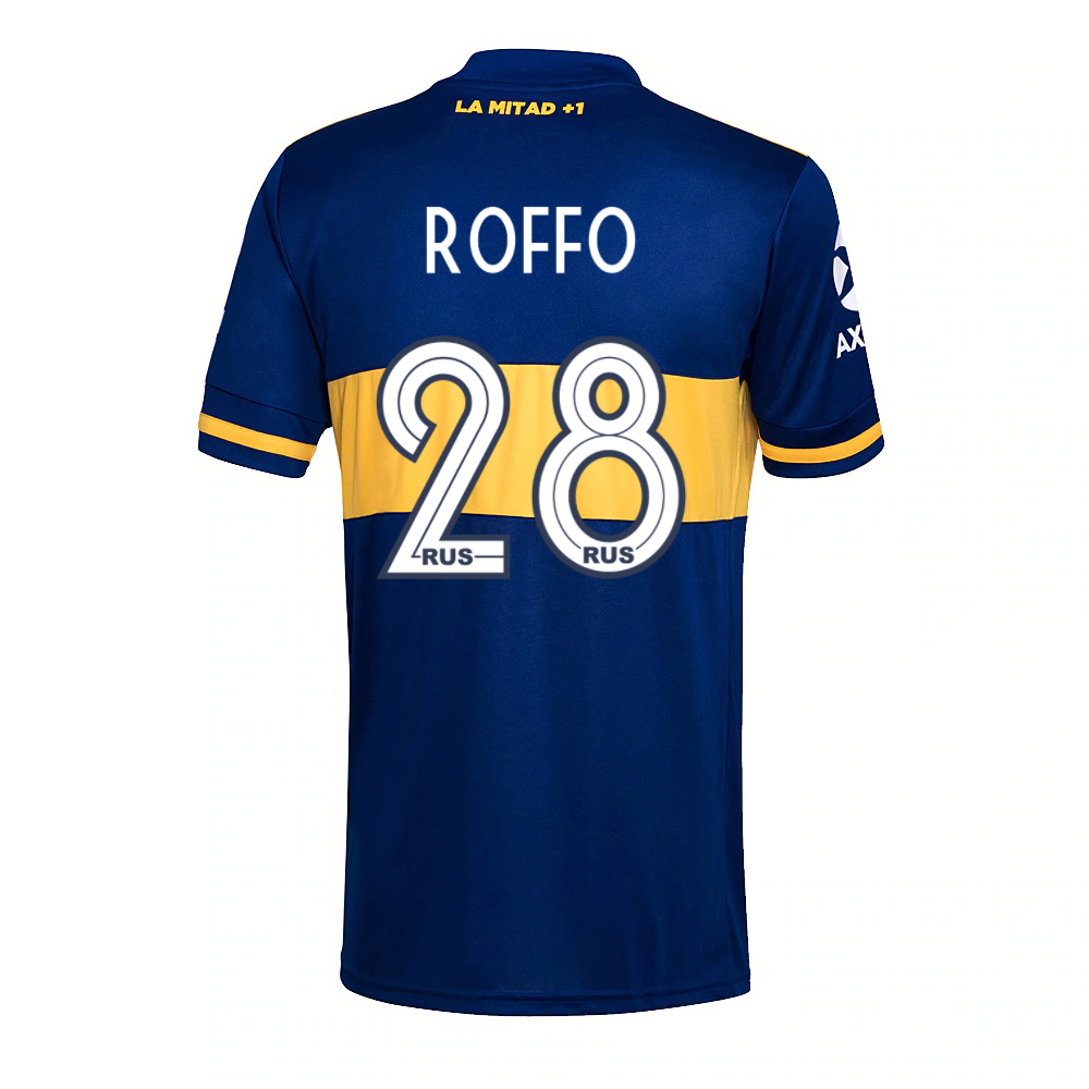 Hombre Fútbol Camiseta Manuel Roffo #28 1ª Equipación Azul Real 2020/21 La Camisa Chile