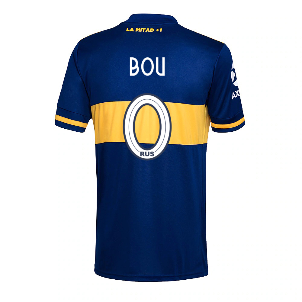 Hombre Fútbol Camiseta Walter Bou #0 1ª Equipación Azul Real 2020/21 La Camisa Chile