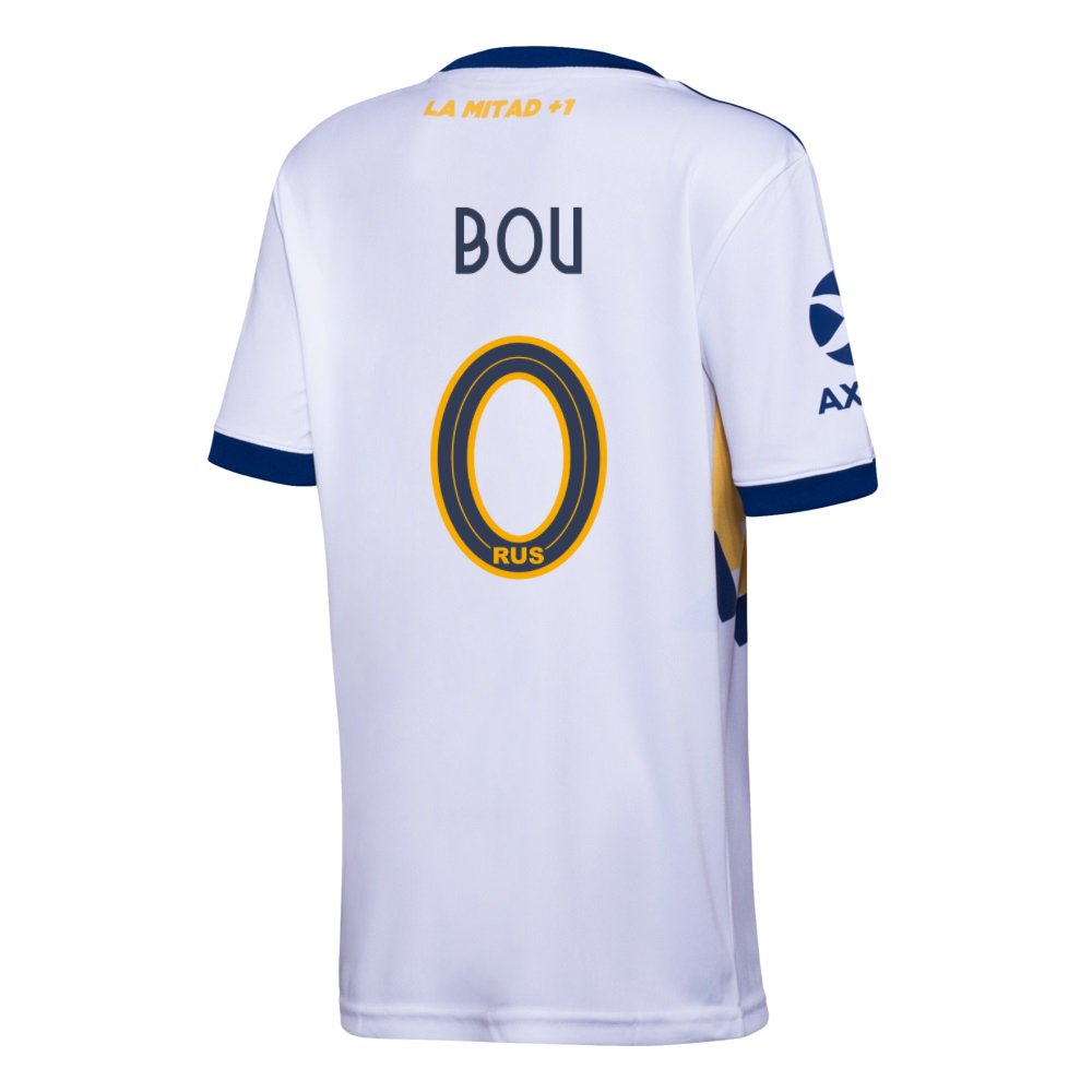 Hombre Fútbol Camiseta Walter Bou #0 2ª Equipación Blanco 2020/21 La Camisa Chile