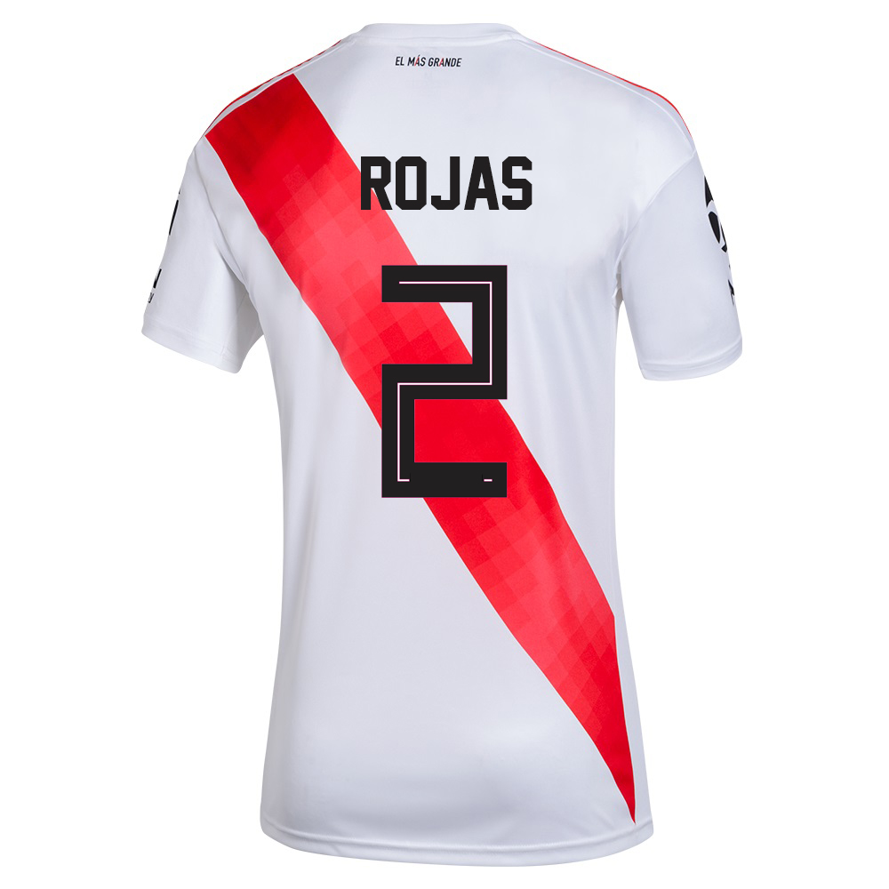 Hombre Fútbol Camiseta Robert Rojas #2 1ª Equipación Blanco 2020/21 La Camisa Chile