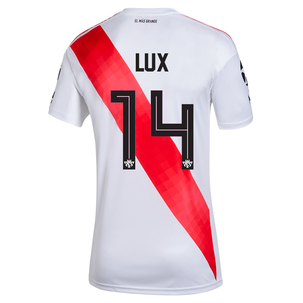 Hombre Fútbol Camiseta German Lux #14 1ª Equipación Blanco 2020/21 La Camisa Chile