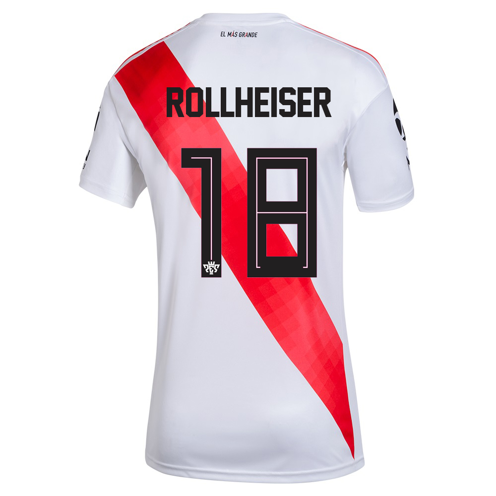 Hombre Fútbol Camiseta Benjamin Rollheiser #18 1ª Equipación Blanco 2020/21 La Camisa Chile