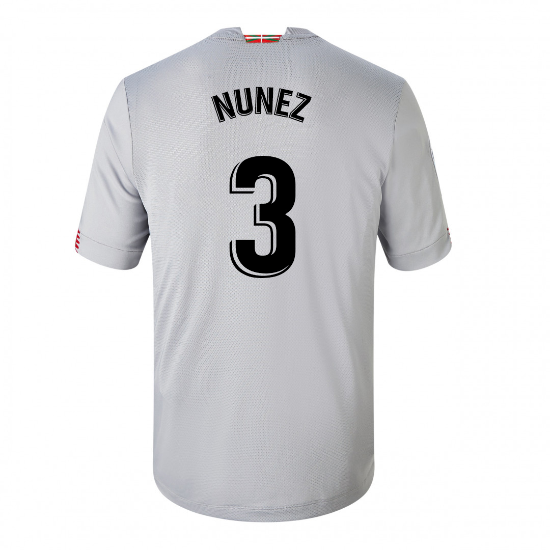 Hombre Fútbol Camiseta Unai Nunez #3 2ª Equipación Gris 2020/21 La Camisa Chile