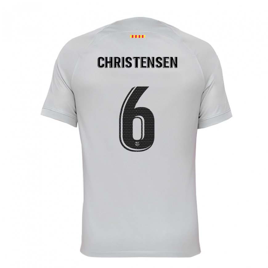 Kandiny Hombre Camiseta Andreas Christensen #6 Gris Rojo Azul Equipación Tercera 2022/23 La Camisa Chile