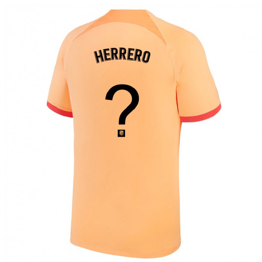 Kandiny Hombre Camiseta Alex Herrero #0 Naranja Claro Equipación Tercera 2022/23 La Camisa Chile