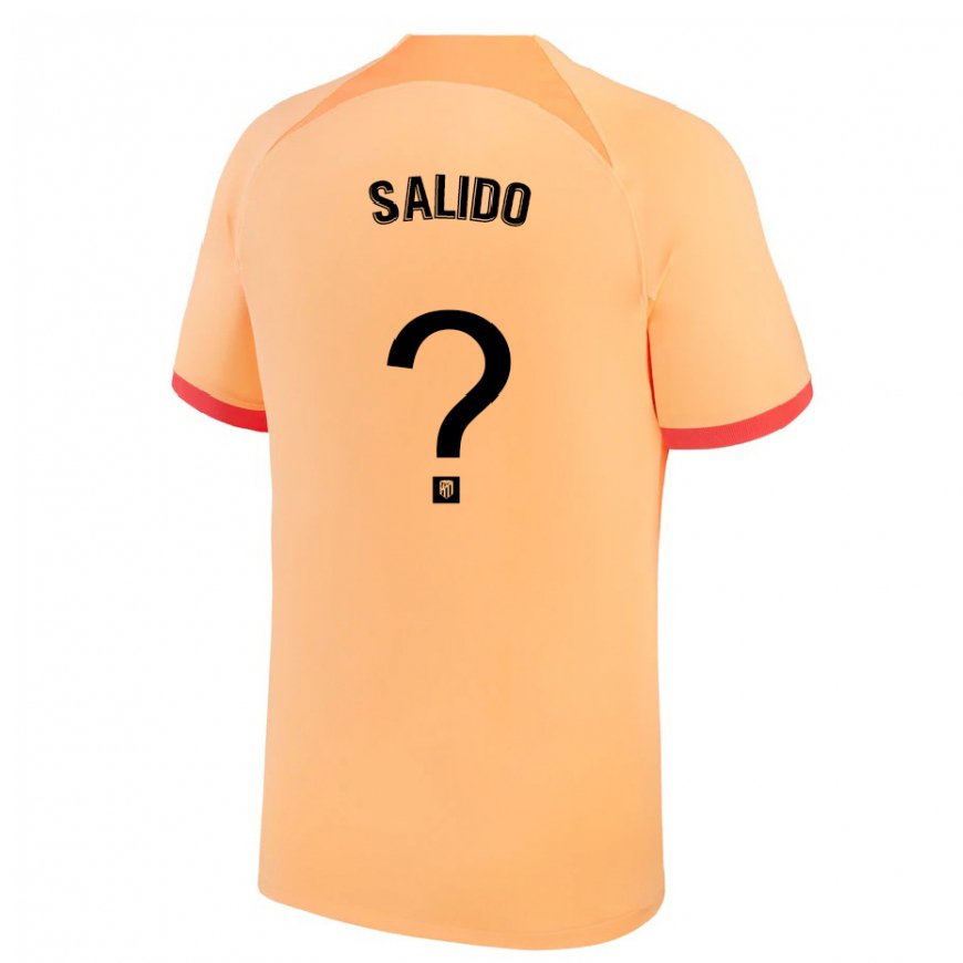 Kandiny Hombre Camiseta Alberto Salido #0 Naranja Claro Equipación Tercera 2022/23 La Camisa Chile