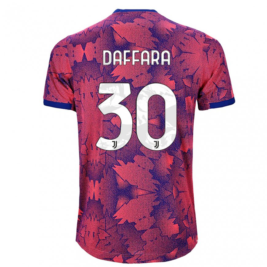 Kandiny Hombre Camiseta Giovanni Daffara #30 Rosa Rojo Azul Equipación Tercera 2022/23 La Camisa Chile