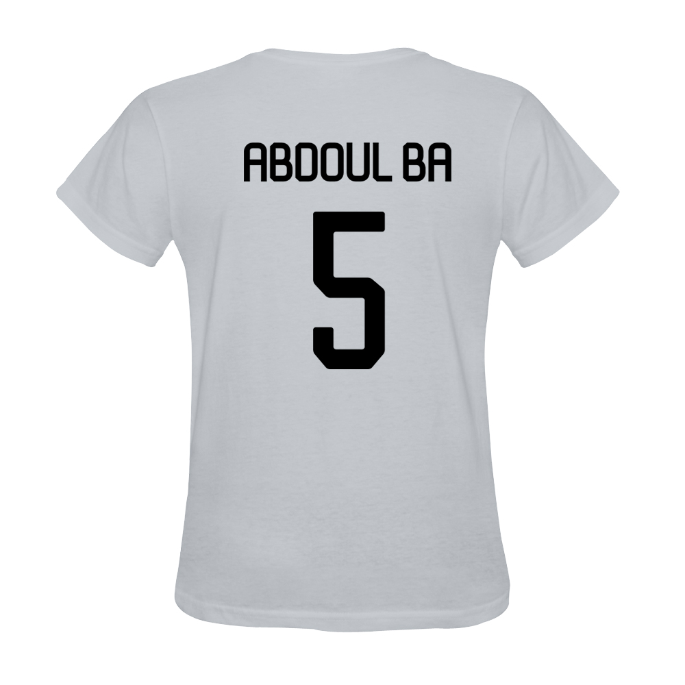 Hombre Abdoul Ba #5 Blanca Camiseta La Camisa Chile