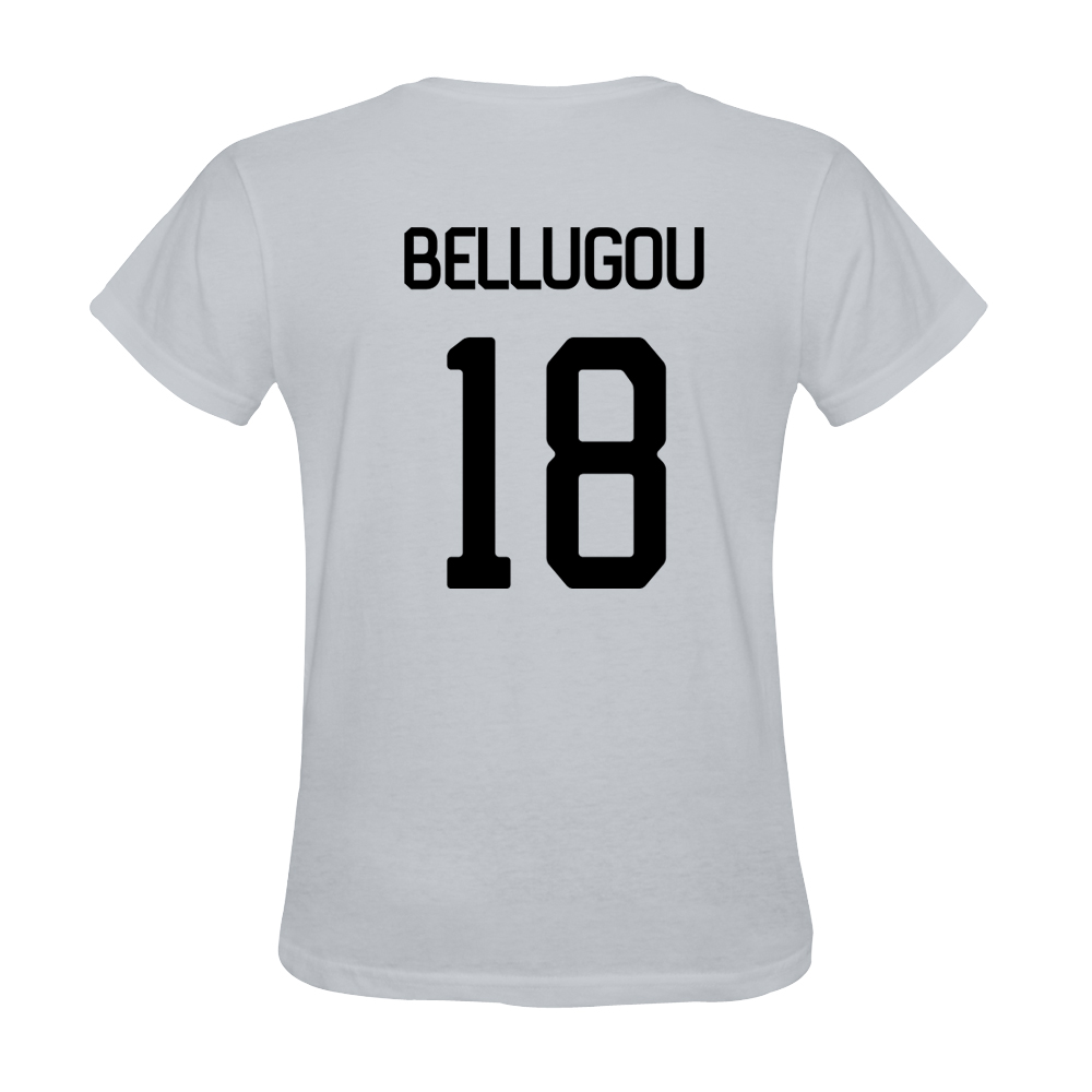 Hombre Francois Bellugou #18 Blanca Camiseta La Camisa Chile