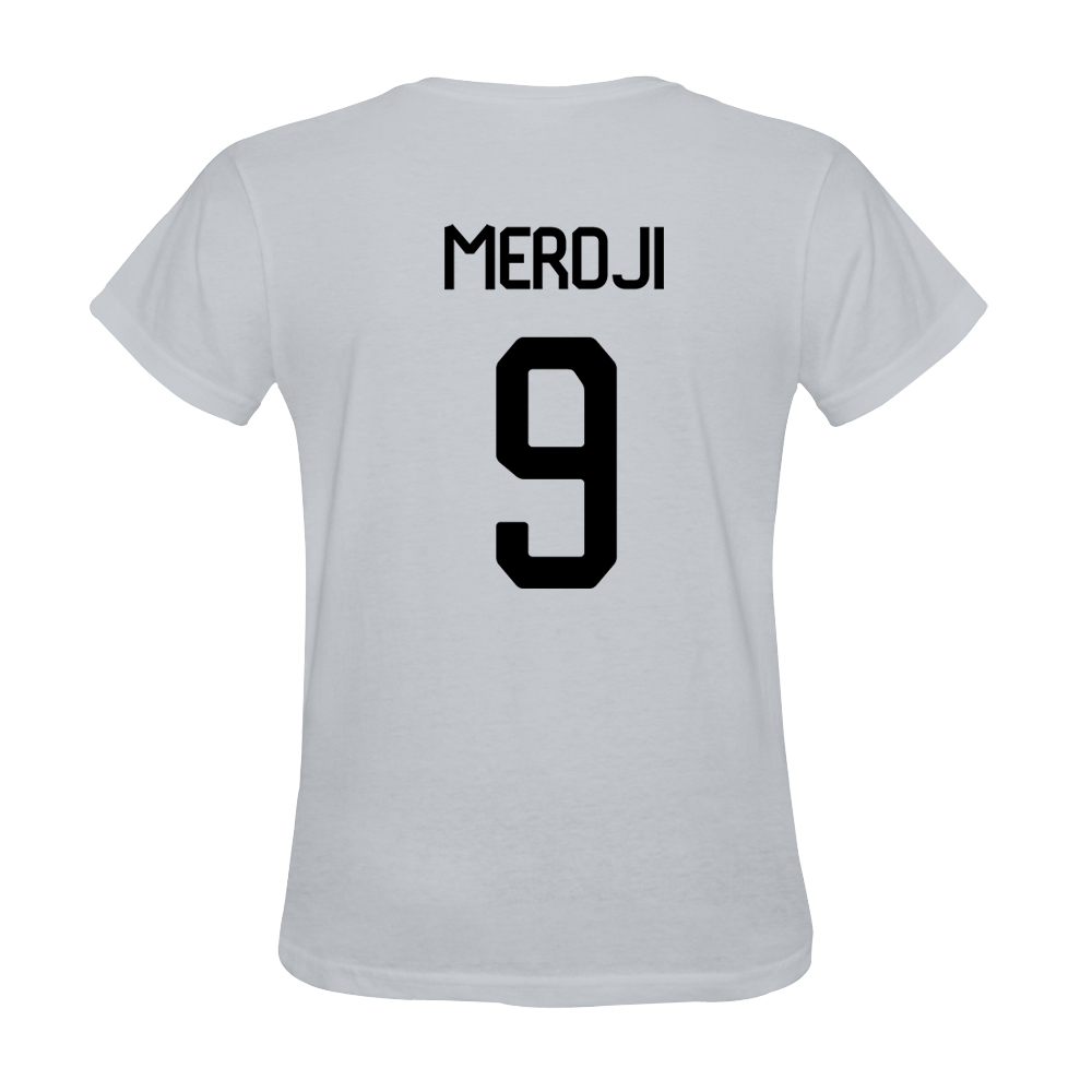 Hombre Yanis Merdji #9 Blanca Camiseta La Camisa Chile
