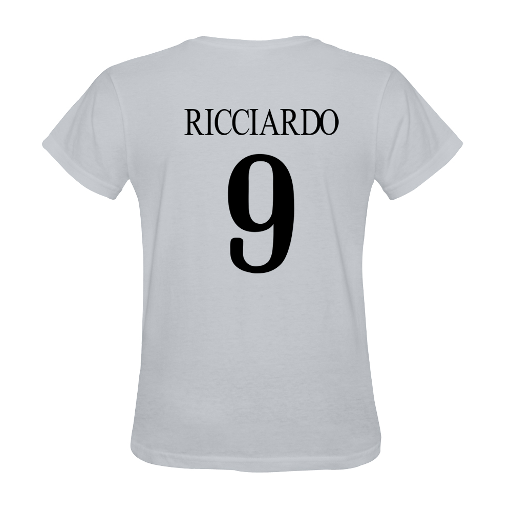 Hombre Giovanni Ricciardo #9 Blanca Camiseta La Camisa Chile