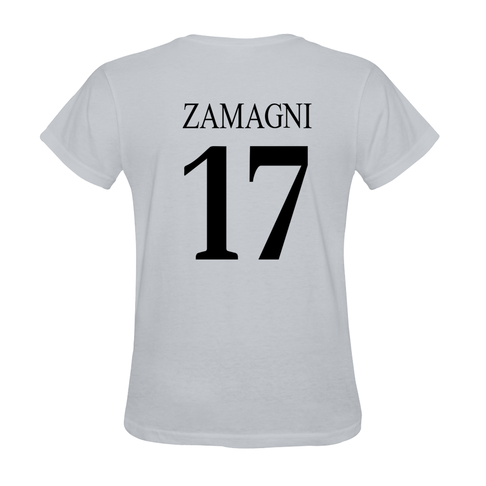 Hombre Andrea Zamagni #17 Blanca Camiseta La Camisa Chile