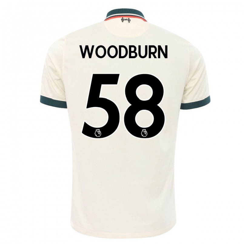 Mujer Fútbol Camiseta Ben Woodburn #58 Beige 2ª Equipación 2021/22 La Camisa Chile