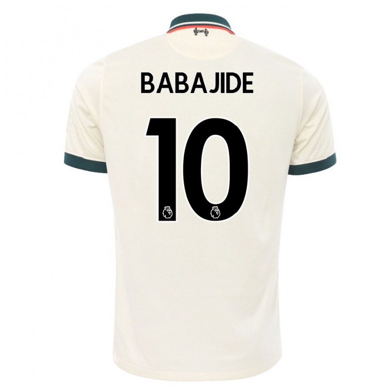 Mujer Fútbol Camiseta Rinsola Babajide #10 Beige 2ª Equipación 2021/22 La Camisa Chile