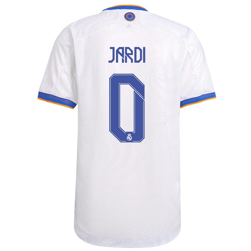 Mujer Fútbol Camiseta Jaume Jardi #0 Blanco 1ª Equipación 2021/22 La Camisa Chile