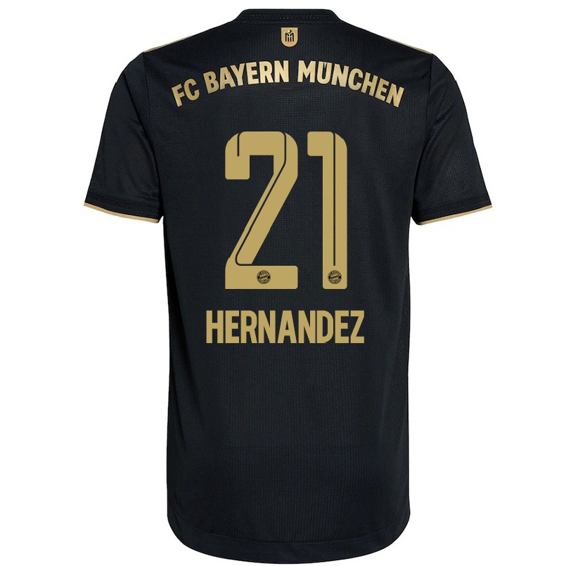 Mujer Fútbol Camiseta Lucas Hernandez #21 Negro 2ª Equipación 2021/22 La Camisa Chile