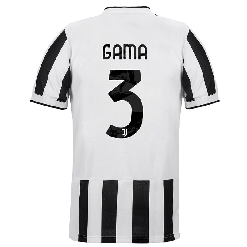 Mujer Fútbol Camiseta Sara Gama #3 Blanco Negro 1ª Equipación 2021/22 La Camisa Chile