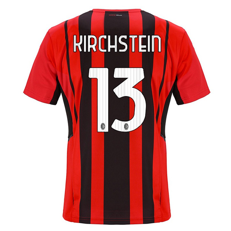 Mujer Fútbol Camiseta Merle Kirchstein #13 Negro Rojo 1ª Equipación 2021/22 La Camisa Chile