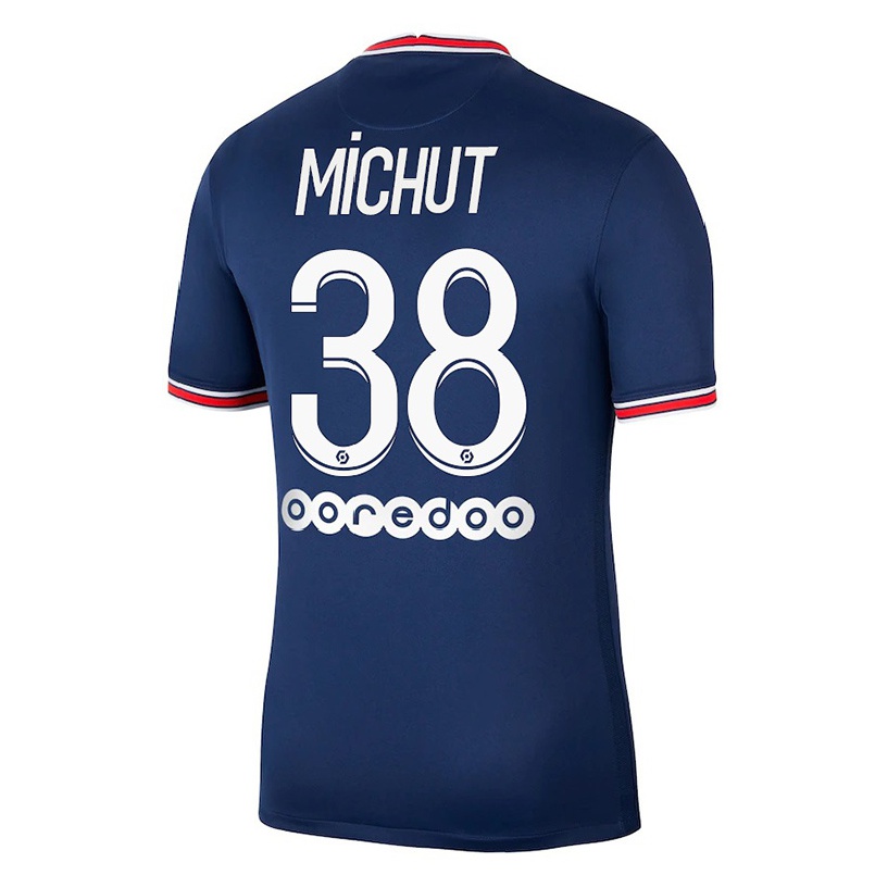Mujer Fútbol Camiseta Edouard Michut #38 Azul Oscuro 1ª Equipación 2021/22 La Camisa Chile