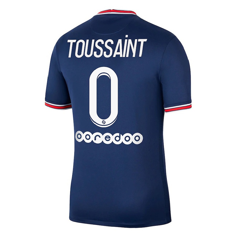 Mujer Fútbol Camiseta Oceane Toussaint #0 Azul Oscuro 1ª Equipación 2021/22 La Camisa Chile