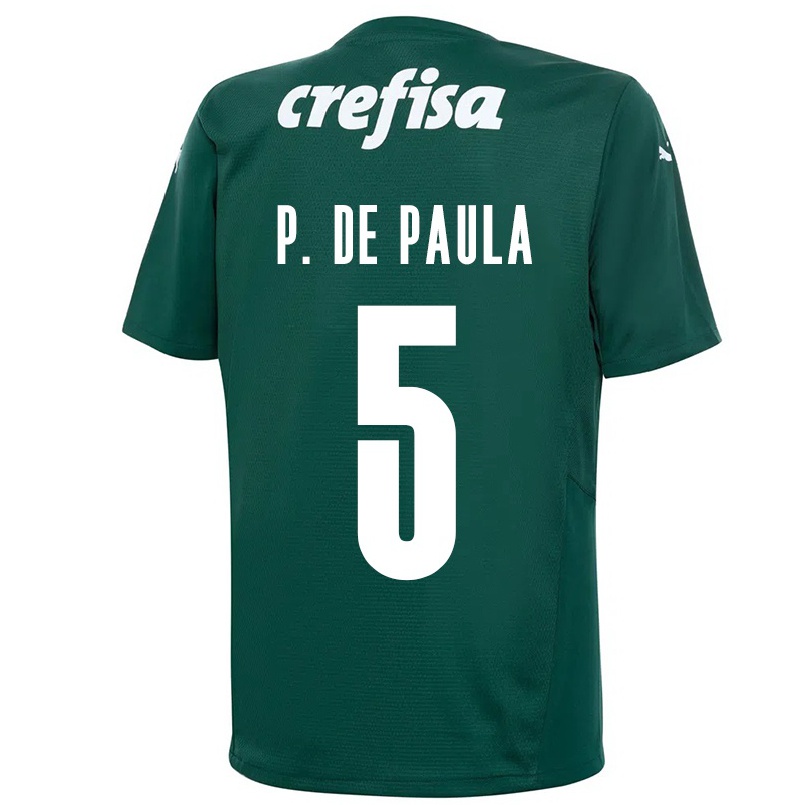 Mujer Fútbol Camiseta Patrick De Paula #5 Verde Oscuro 1ª Equipación 2021/22 La Camisa Chile