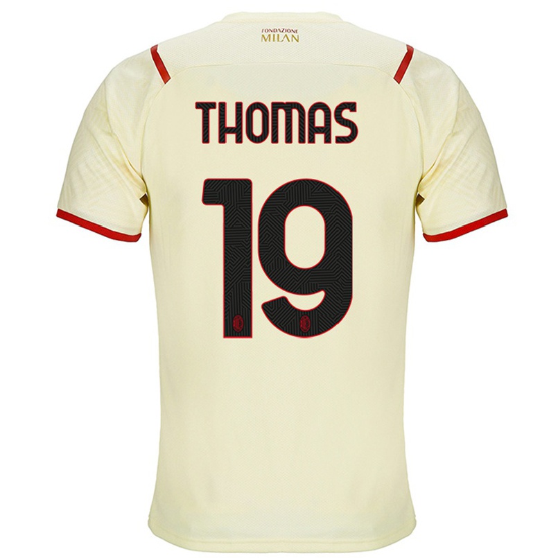 Mujer Fútbol Camiseta Lindsey Thomas #19 Champaña 2ª Equipación 2021/22 La Camisa Chile