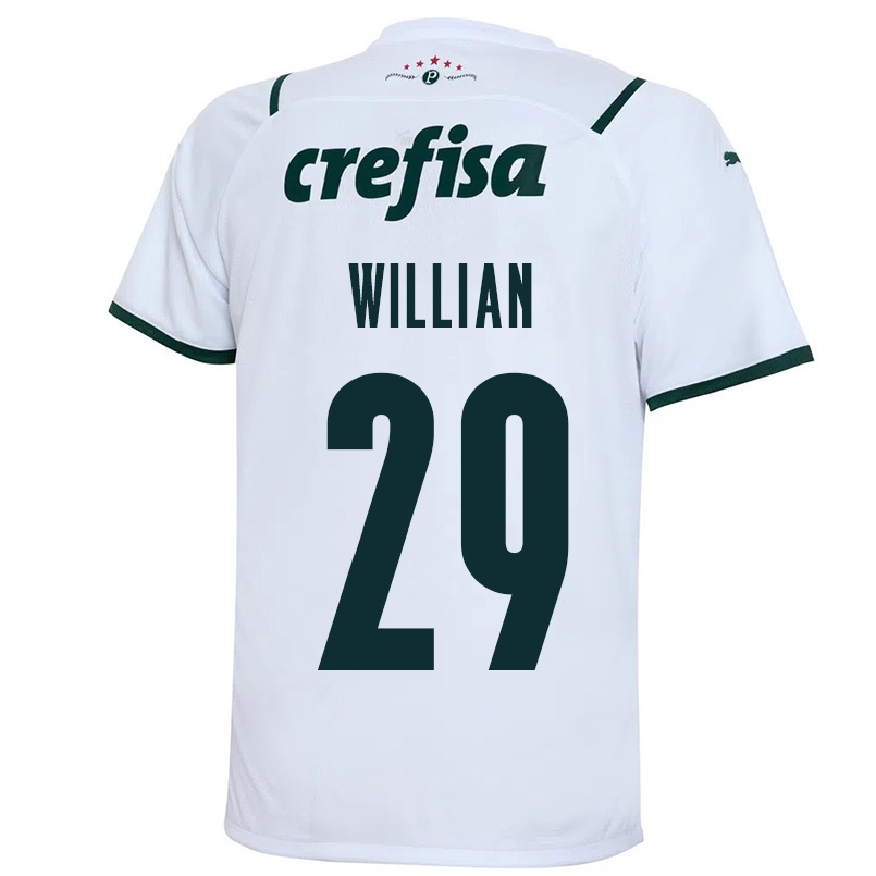 Mujer Fútbol Camiseta Willian #29 Blanco 2ª Equipación 2021/22 La Camisa Chile