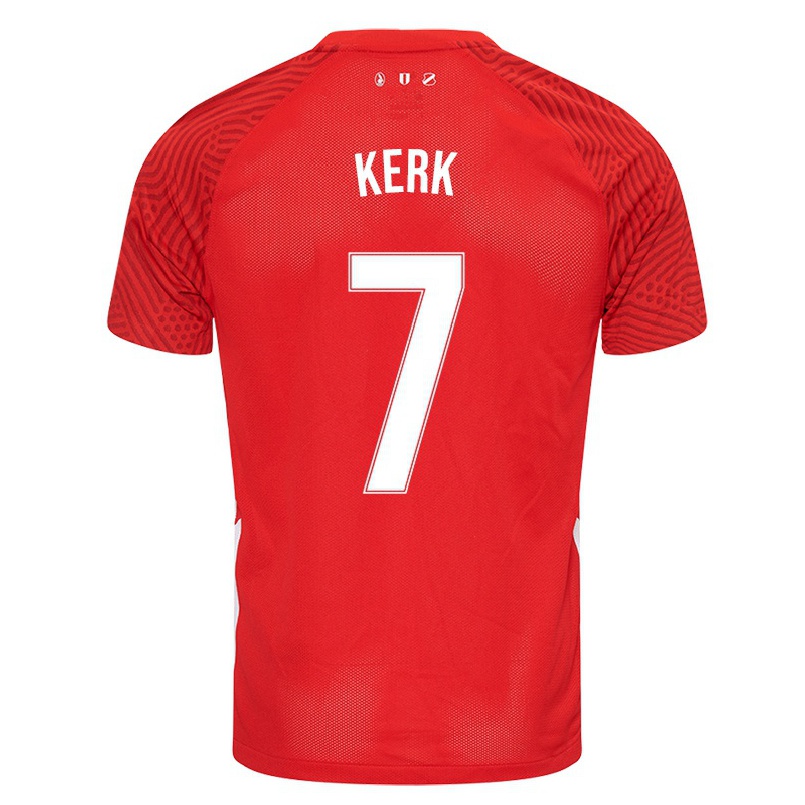 Mujer Fútbol Camiseta Gyrano Kerk #7 Rojo 1ª Equipación 2021/22 La Camisa Chile
